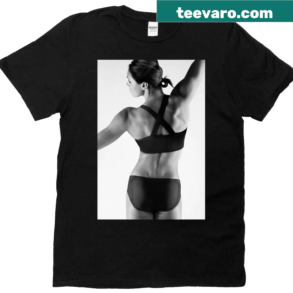 Sports gear illustration on Dani In Sports Gear T-shirt — on a men's t-shirt