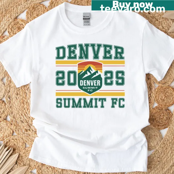 Vintage logo T-shirt for Denver Summit FC NWSL.