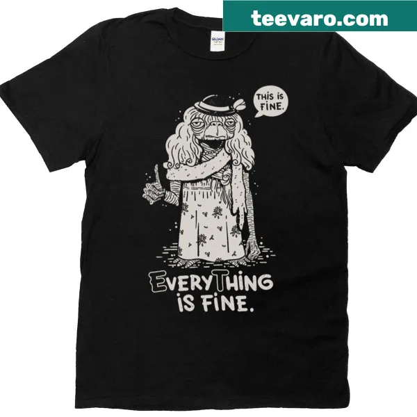 Playful t-shirt featuring an alien graphic and the phrase 'Extraterrestrial Is Fine'