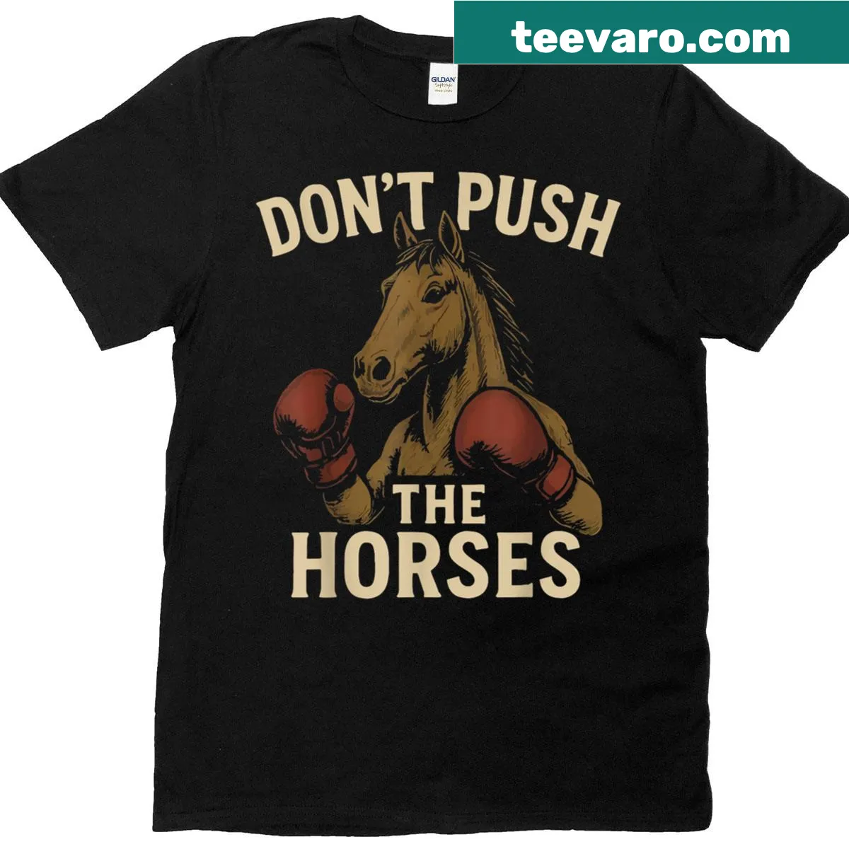 Humorous boxing workout t-shirt with funny slogan — on a men's t-shirt