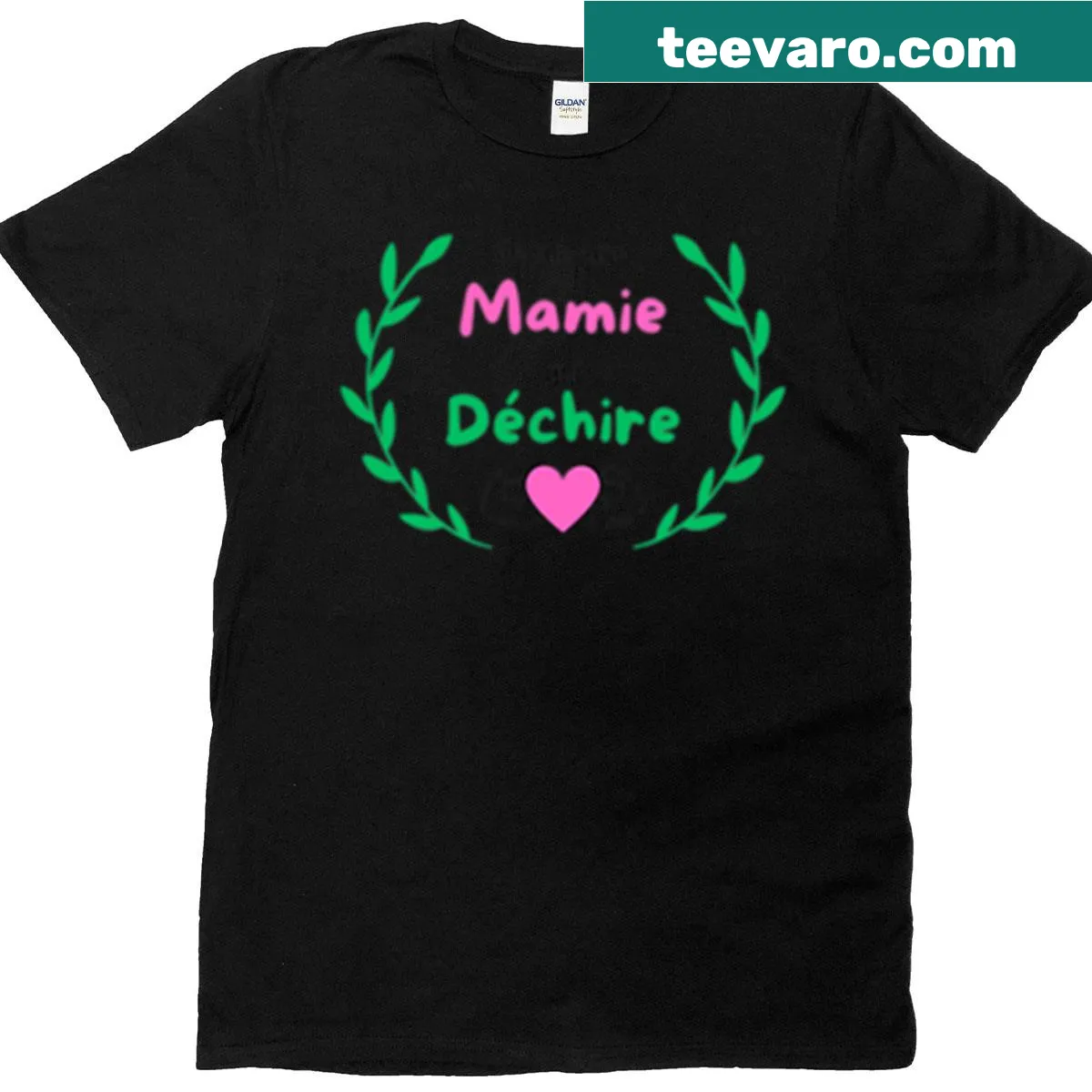 Heartwarming t-shirt for grandmas with 'Grandma Who Rocks' text — on a men's t-shirt