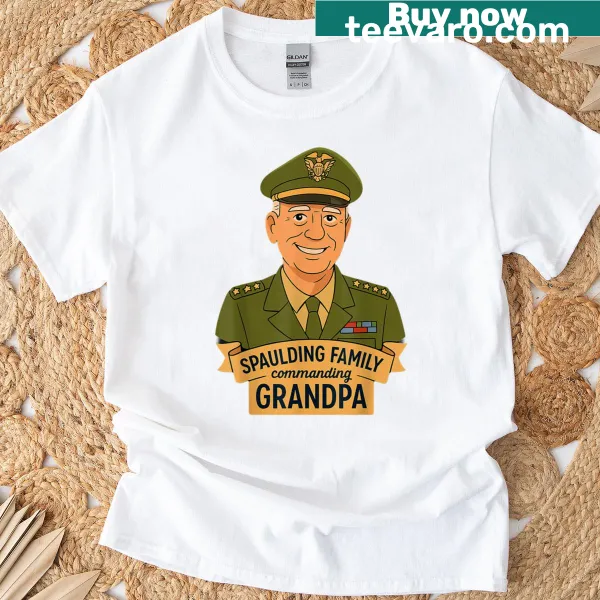 Funny Grandpa Spaulding t-shirt with humorous text design