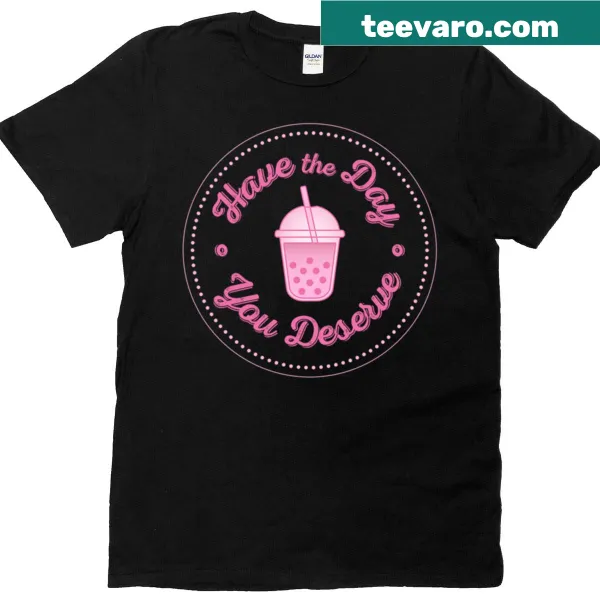 Boba badge graphic t-shirt with motivational text