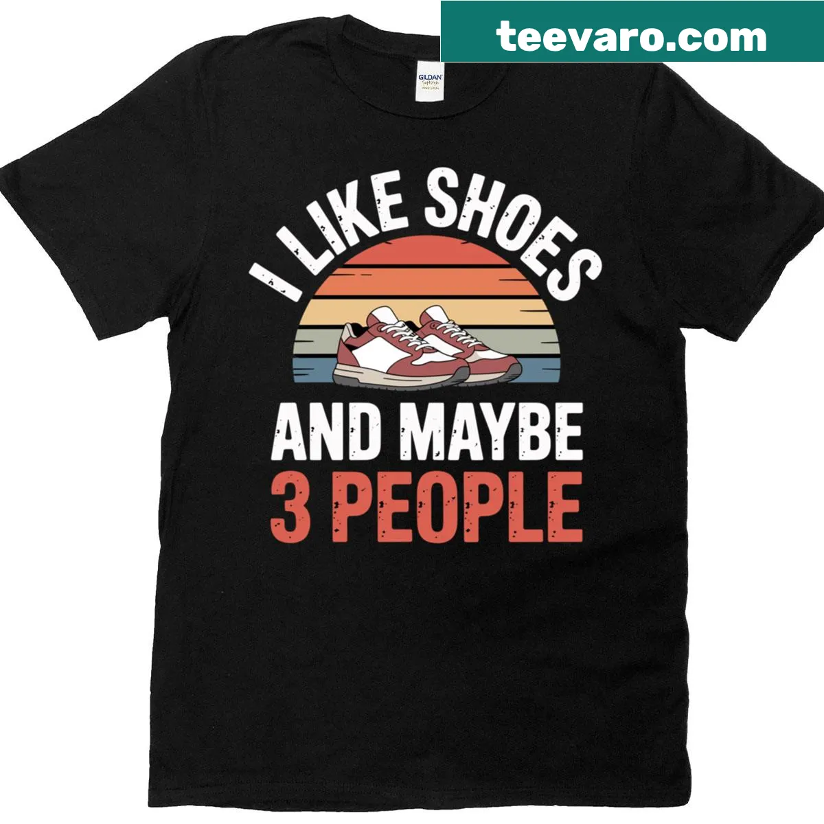 Funny sneaker lover t-shirt with saying about shoes — on a men's t-shirt