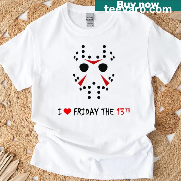 Vintage-style t-shirt honoring Friday the 13th horror films