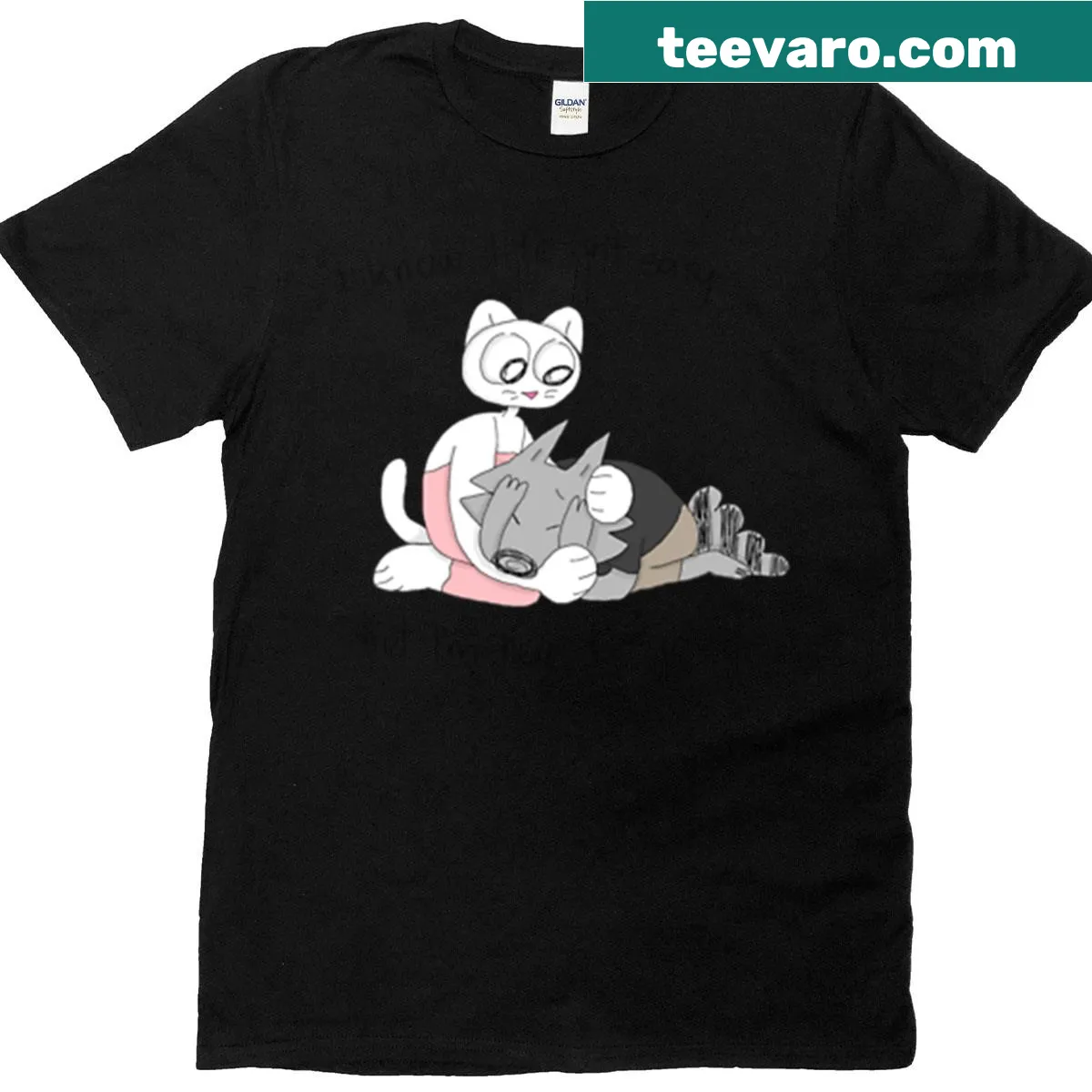 T-shirt with supportive text saying 'I’m Here For You' in bold font — on a men's t-shirt