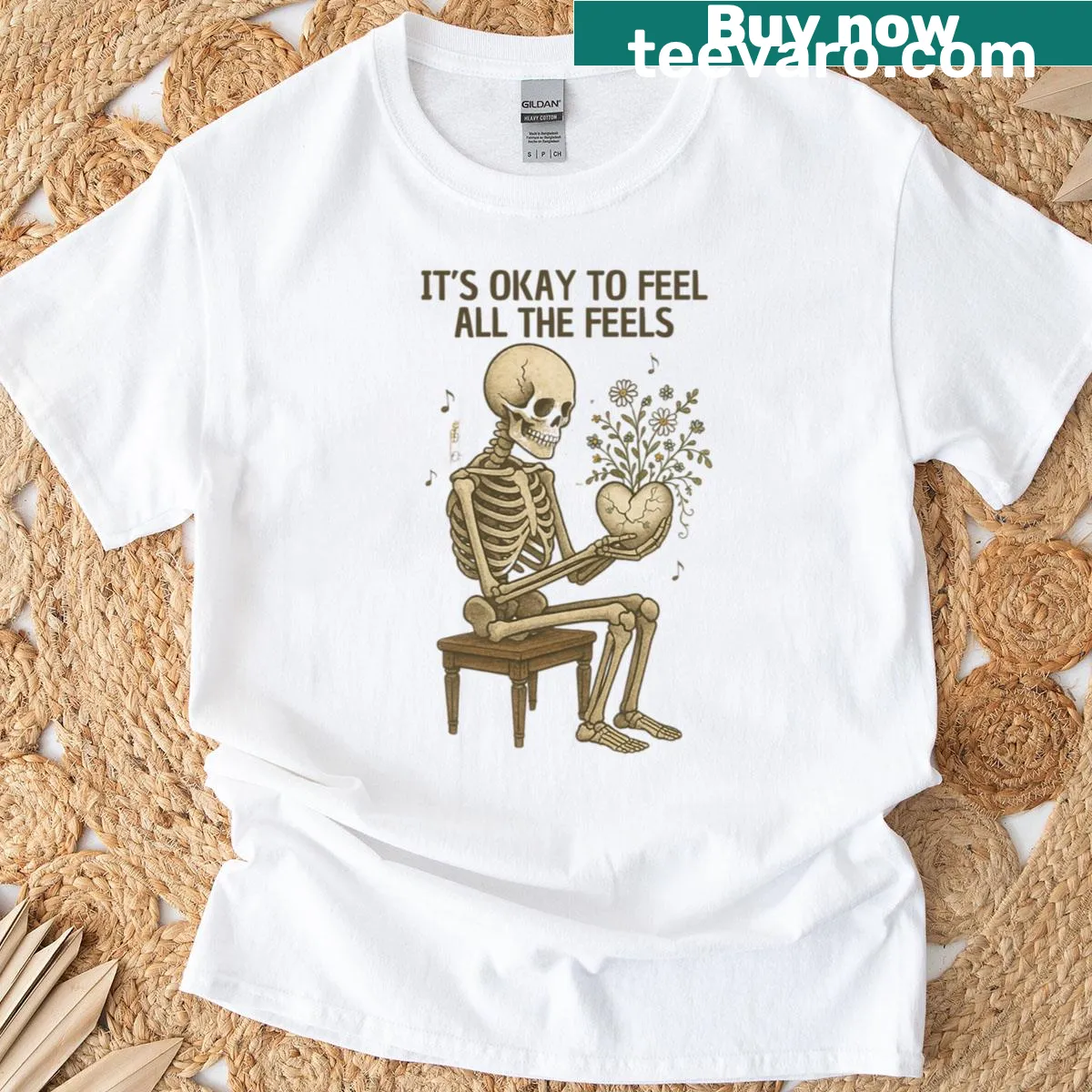 Funny tee promoting mental health awareness with a playful saying — on a men's t-shirt