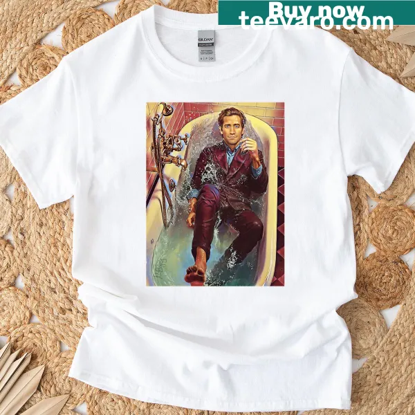T-shirt featuring a serene water scene with the name Jake