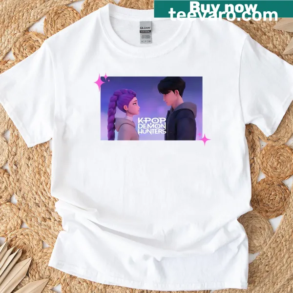 Active T-shirt featuring K-pop and demon hunting theme