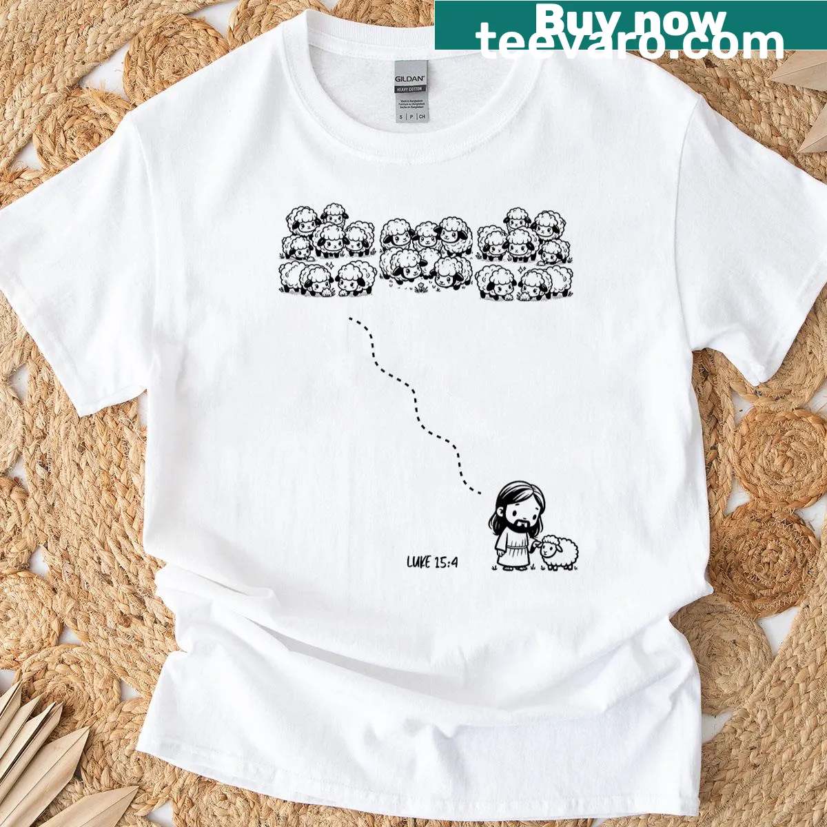 Inspirational t-shirt featuring 'Leave the 99 for the 1' text — on a men's t-shirt