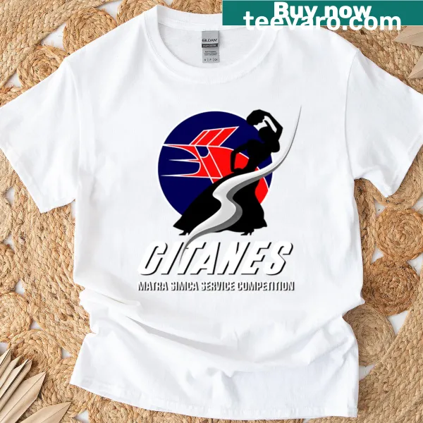 Vintage distressed T-shirt featuring Matra Racing Team art