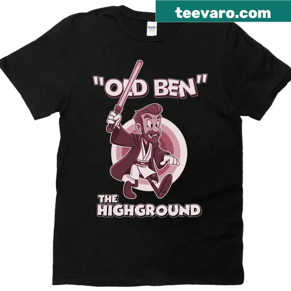 Playful illustration of 'Old Ben' on a casual t-shirt