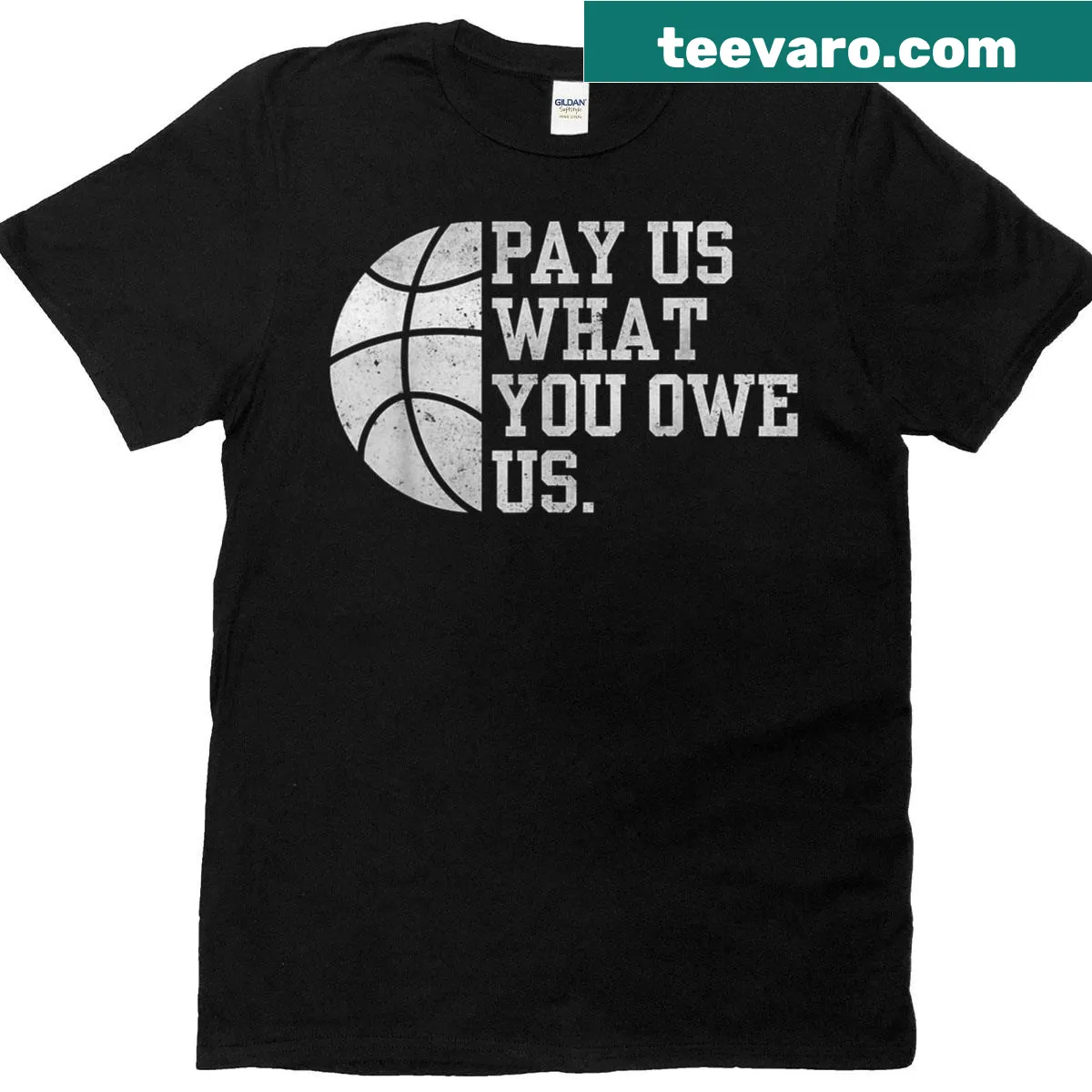 Funny T-shirt for basketball fans featuring a trendy design — on a men's t-shirt