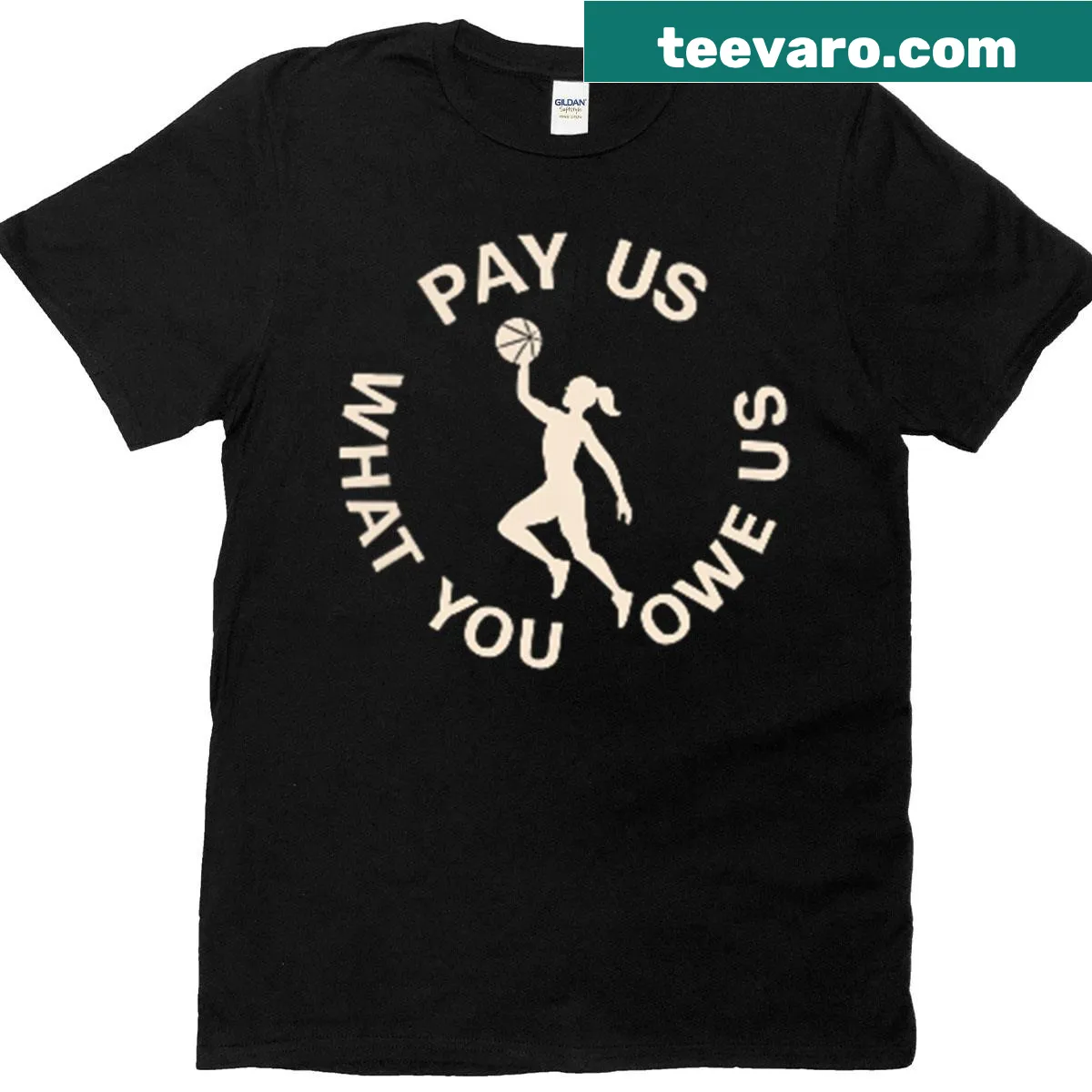 Motivational support quote on a women's basketball tee — on a men's t-shirt