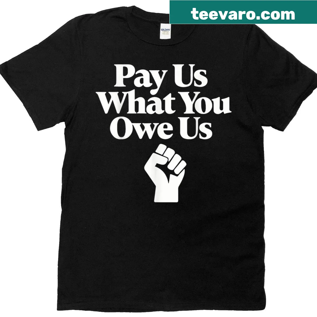 Support women's sports t-shirt with empowering text — on a men's t-shirt