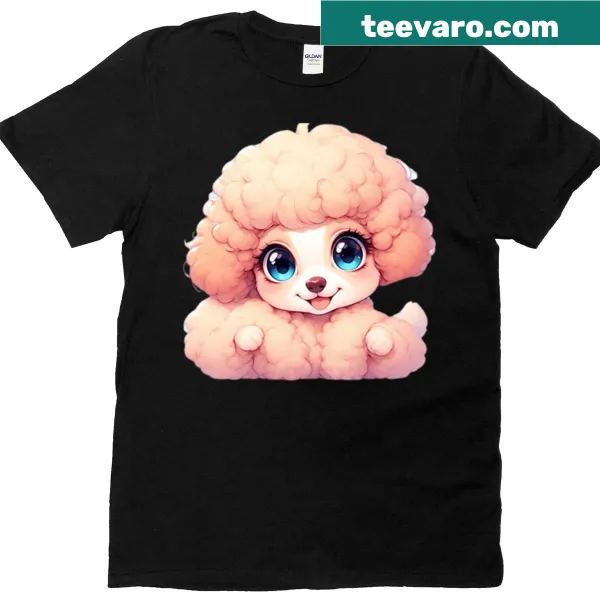 Illustration of a happy pink toy poodle with the text 'Make Your Day Smile'