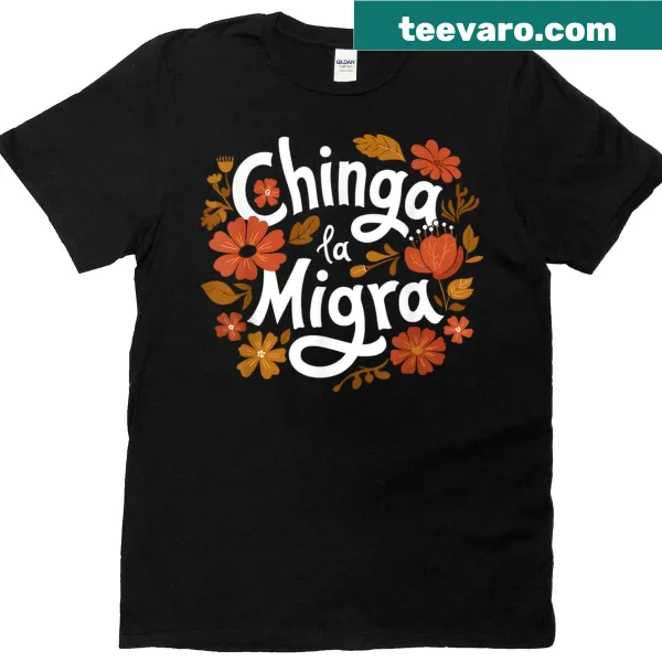 Retro floral design T-shirt celebrating culture and nature
