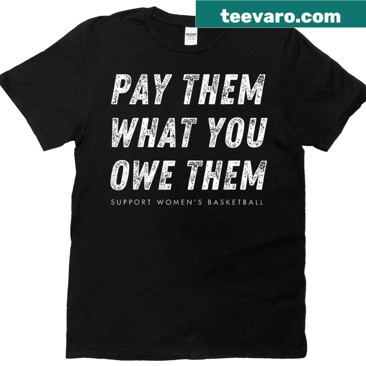 Supportive quote T-shirt advocating for women's sports — on a men's t-shirt