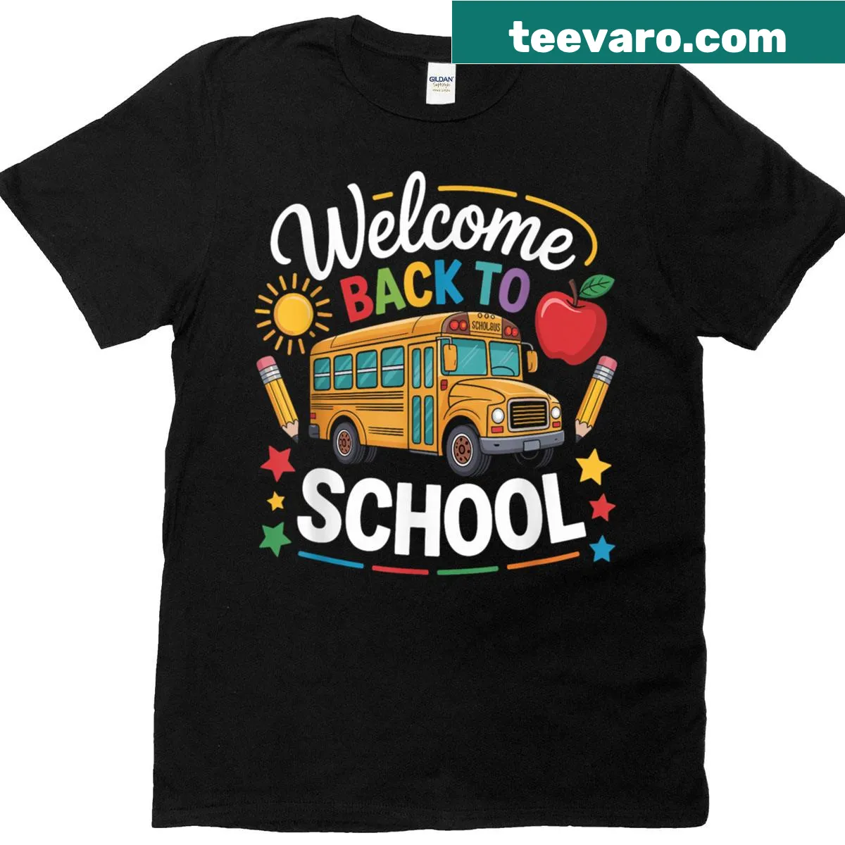 T-shirt celebrating teachers with a nostalgic school design — on a men's t-shirt