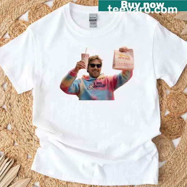 Playful t-shirt with the phrase 'Kenough' referencing Ryan Gosling