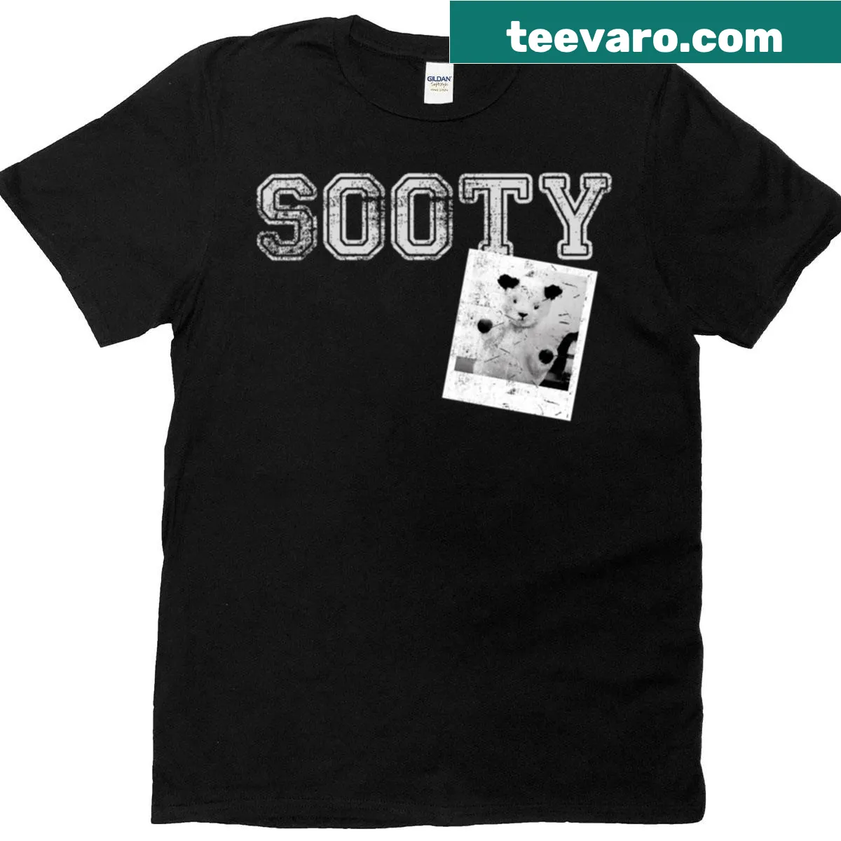 Vintage college sports t-shirt with retro design — on a men's t-shirt