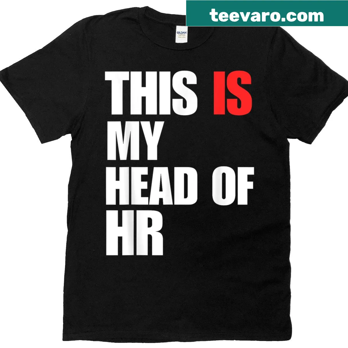 Funny HR humor T-shirt for office lovers — on a men's t-shirt