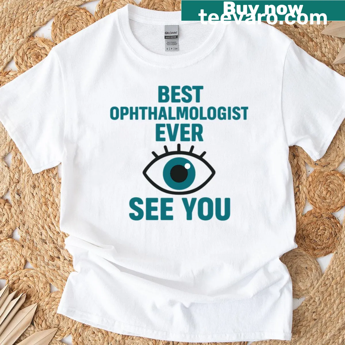 Funny eye doctor pun T-shirt for ophthalmologists — on a men's t-shirt