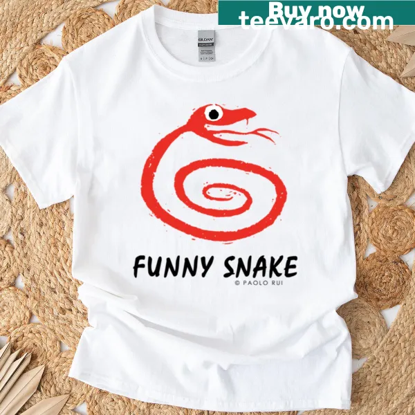 Cartoon snake illustration with a humorous twist, fun design