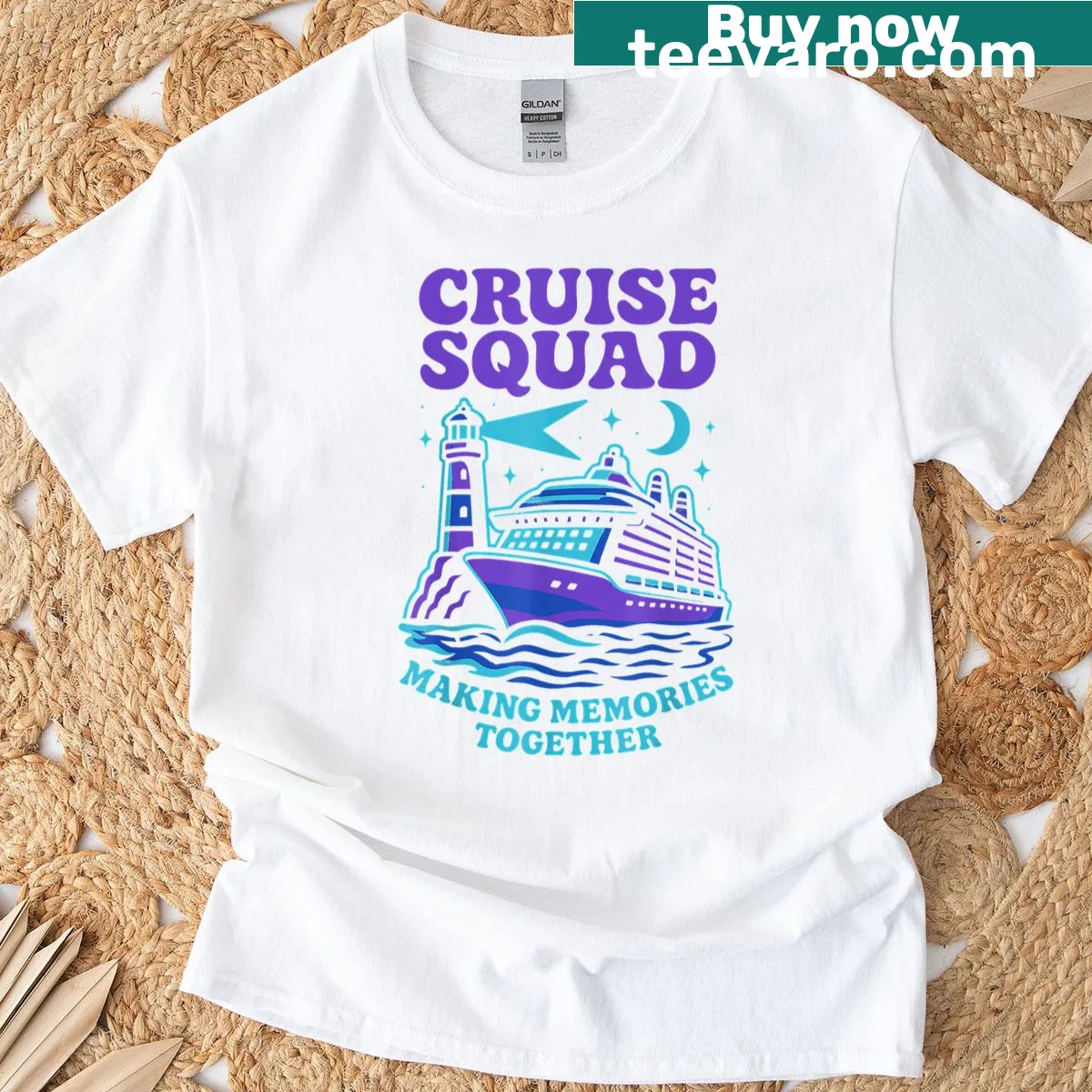 Cruise-themed matching T-shirt for family vacations in 2025 — on a men's t-shirt