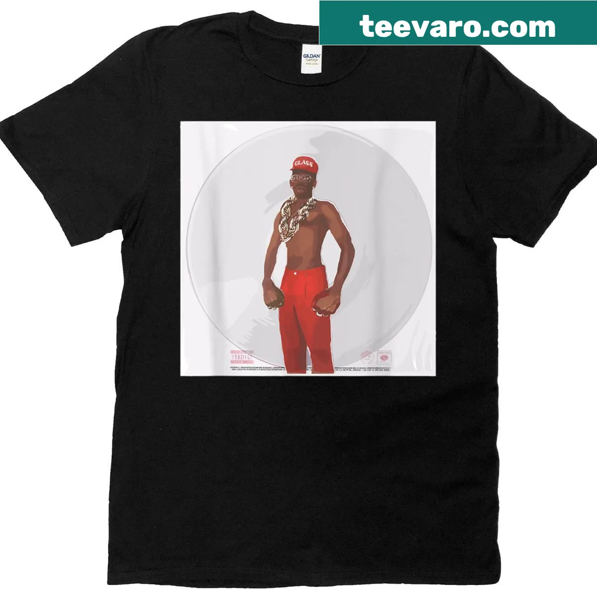 Graphic T-shirt with the message 'Do Not Tap The Glass'. — on a men's t-shirt