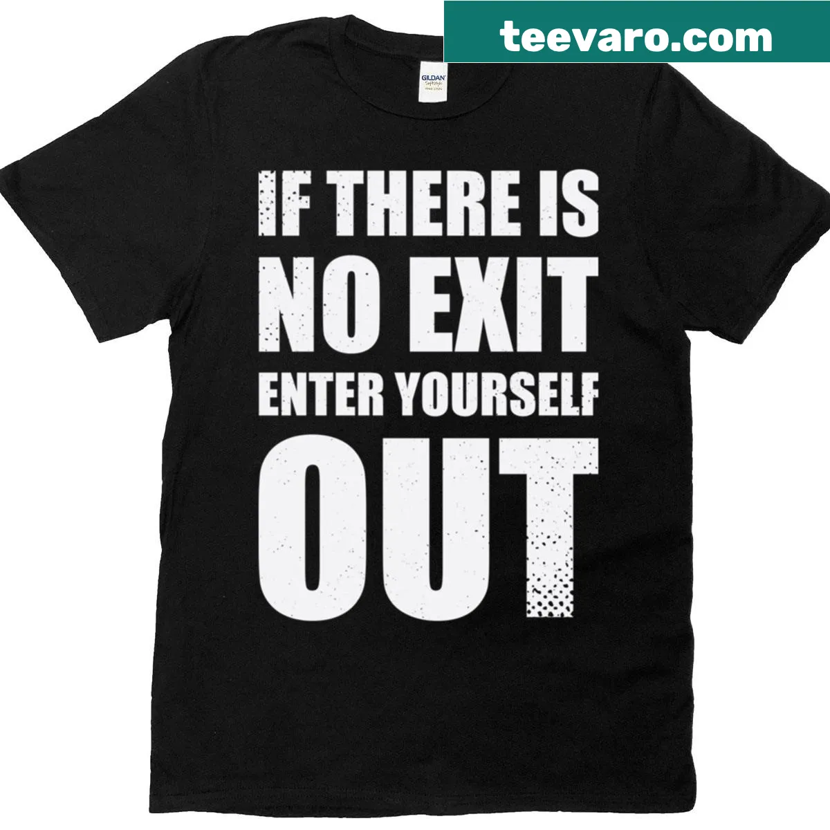 Absurd quote t-shirt with a humorous graphic design — on a men's t-shirt