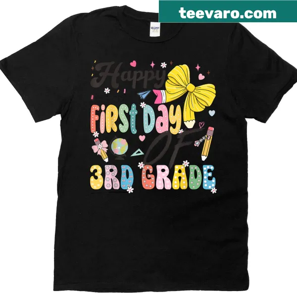 Funny T-shirt for girls starting third grade
