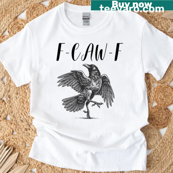 Illustrated crow design with witty text for bird lovers