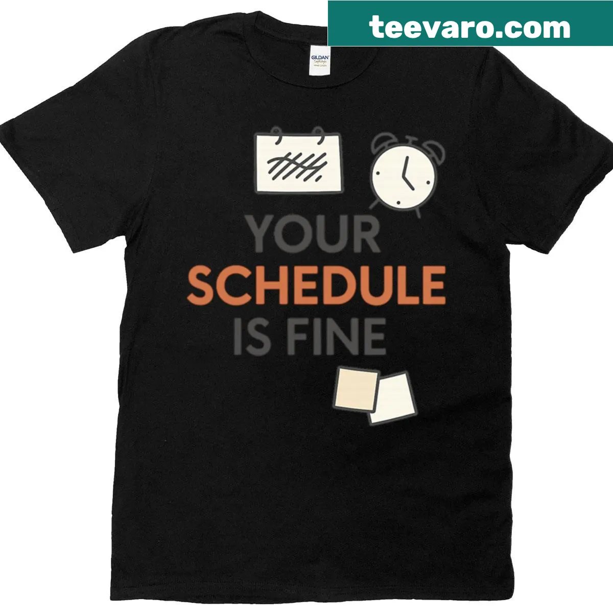 Funny school counselor t-shirt with 'Your Schedule Is Fine' quote — on a men's t-shirt