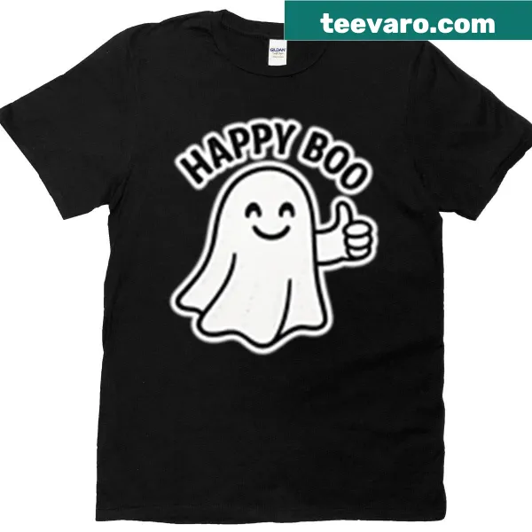 Oversized T-shirt featuring a ghost illustration with disapproving expression