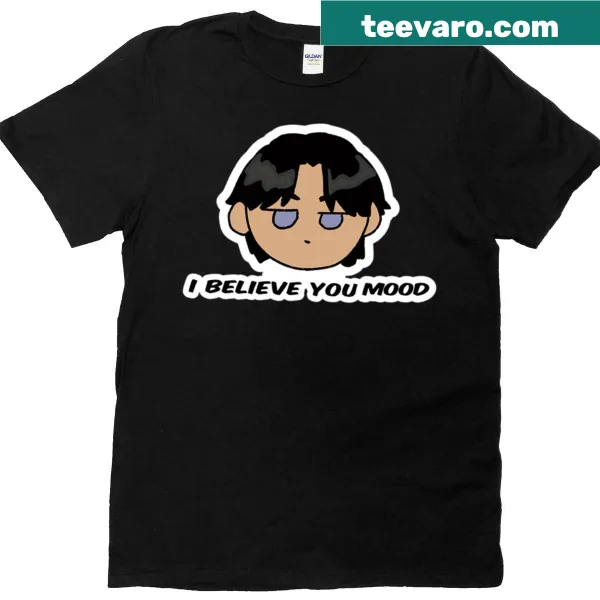 T-shirt with the phrase 'I Believe You' promoting empathy and understanding.