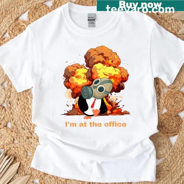 T-shirt with the phrase 'I'm At The Office Just Trying To Survive'
