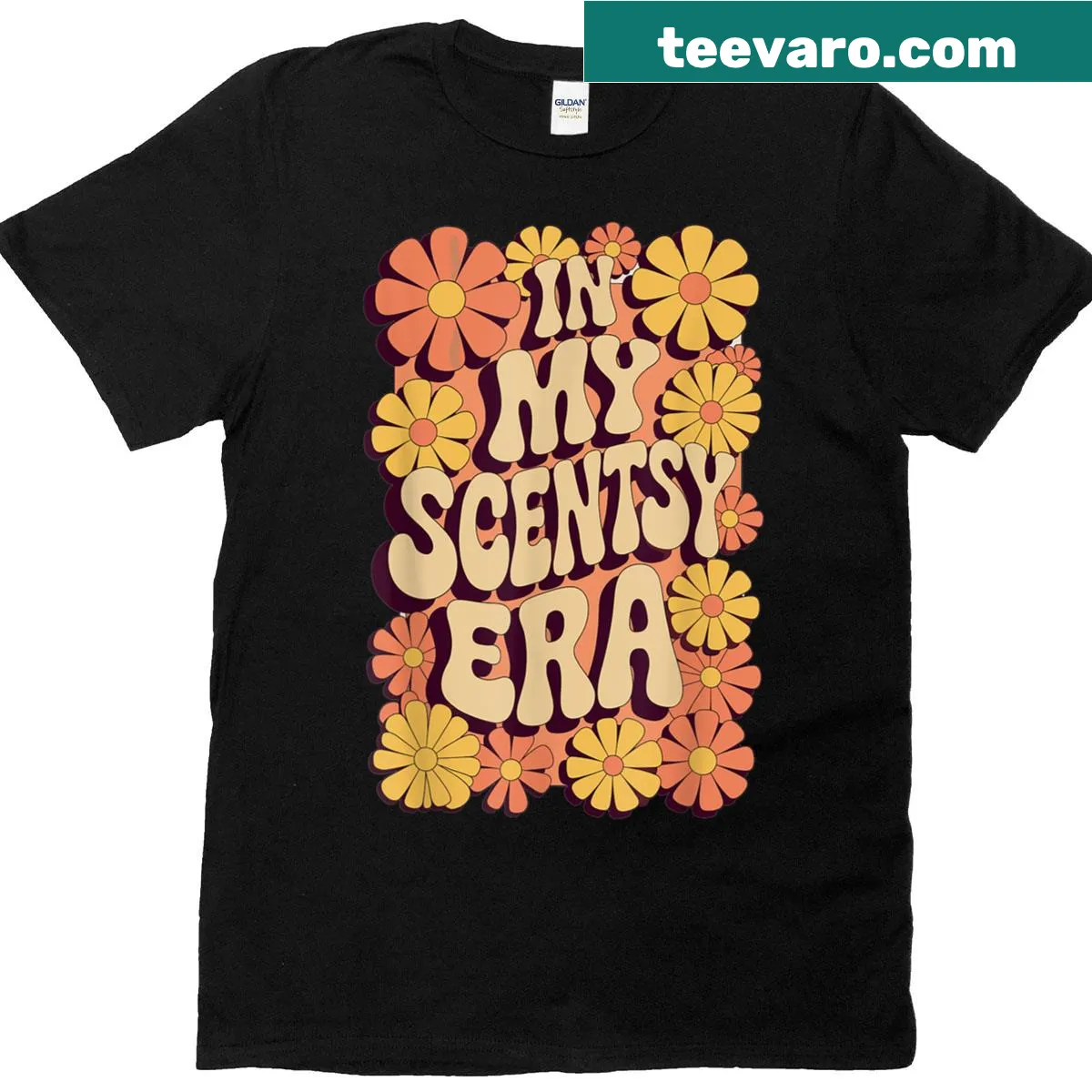Funny retro Scentsy Mom graphic T-shirt — on a men's t-shirt