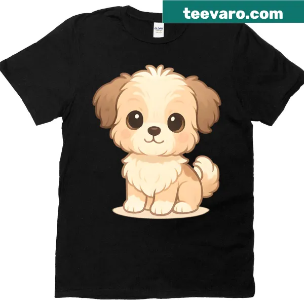Cute cartoon Havanese dog on a t-shirt