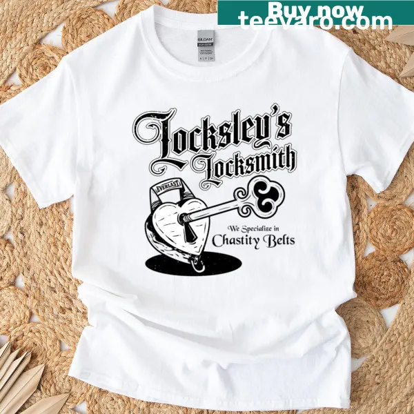 Locksleys Locksmith T-shirt with bold text design.