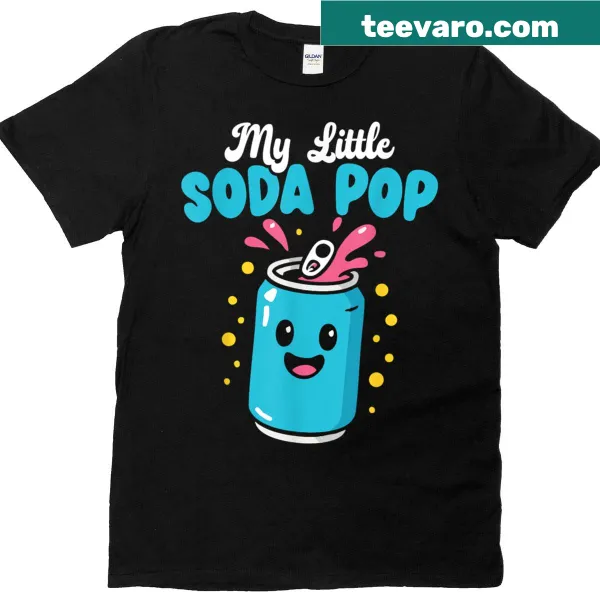 Kids K-pop themed t-shirt featuring soda pop design