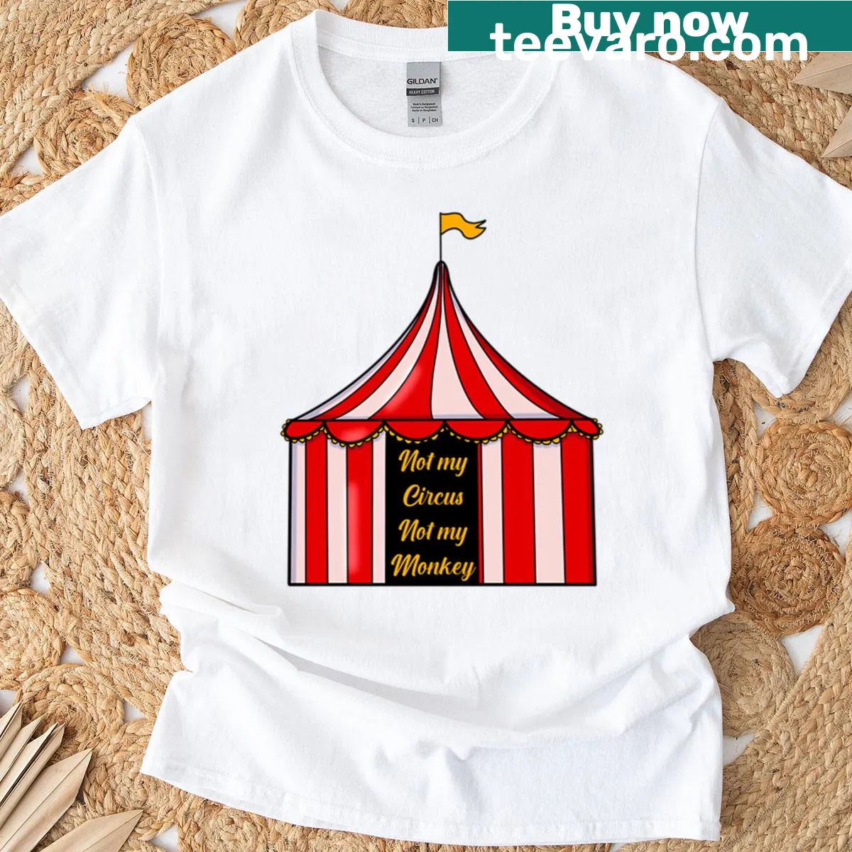 T-shirt with playful phrase about not taking on others' drama — on a men's t-shirt