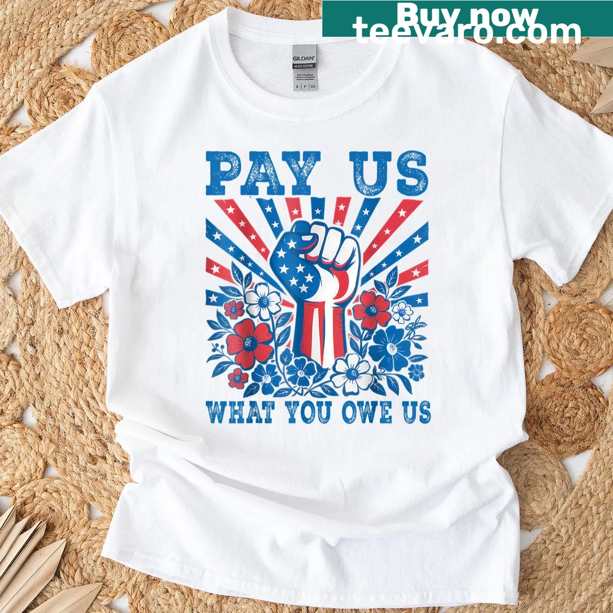 Support Women Sports T-shirt with empowering message — on a men's t-shirt