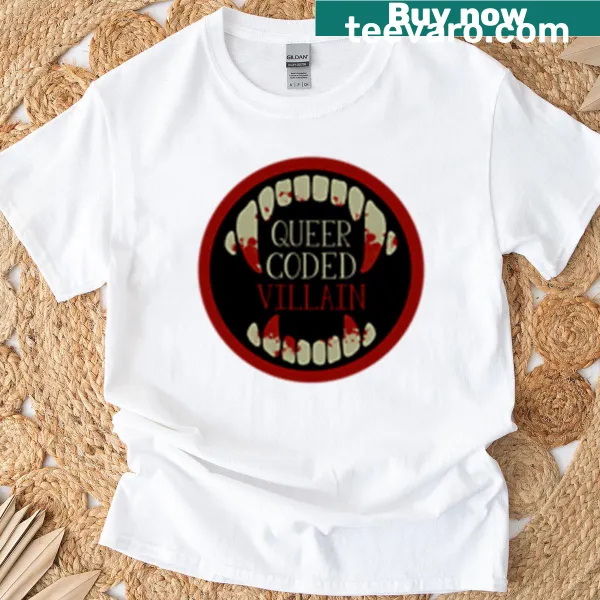T-shirt featuring a queer-coded vampire illustration