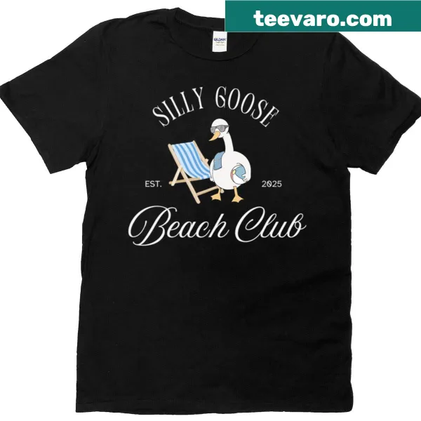 Funny Silly Goose cartoon T-shirt for bird lovers