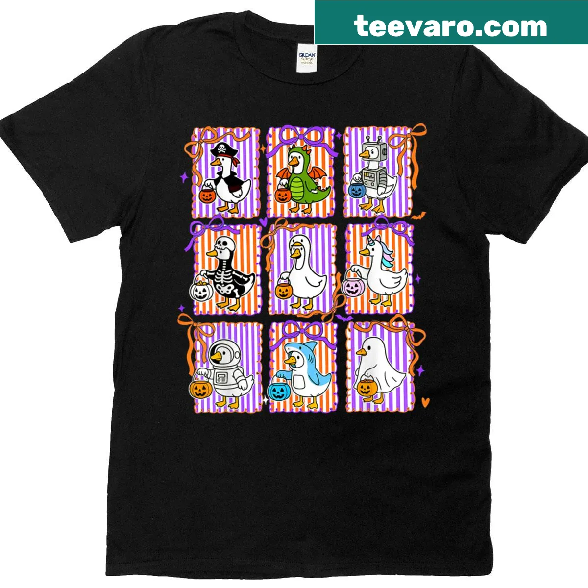 Retro ghost graphic on a Halloween T-shirt — on a men's t-shirt