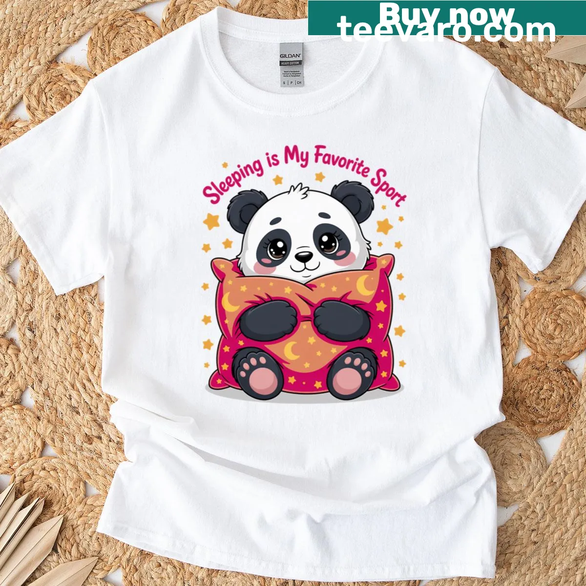 Cozy T-shirt with kawaii design celebrating sleep and napping — on a men's t-shirt