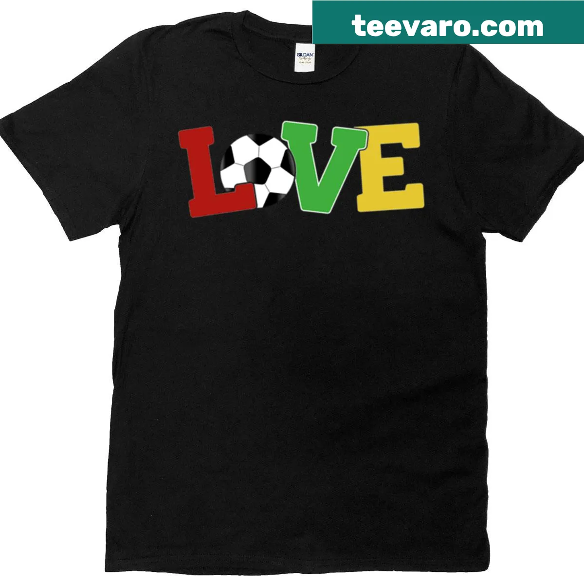 Cool soccer player graphic t-shirt for soccer lovers and fans — on a men's t-shirt