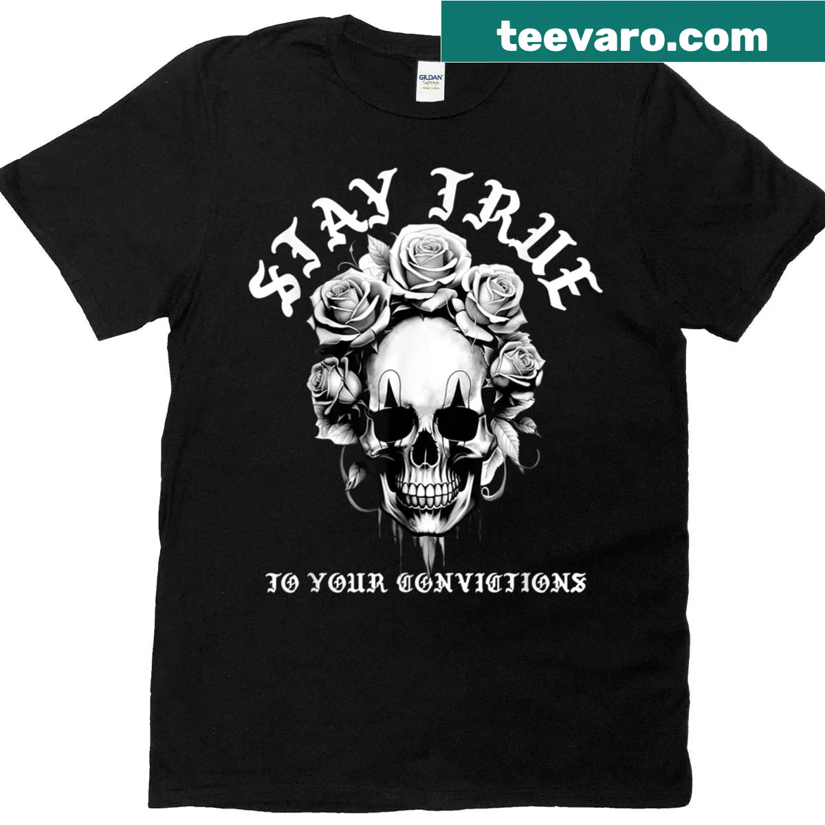 Statement T-shirt encouraging authenticity and convictions. — on a men's t-shirt
