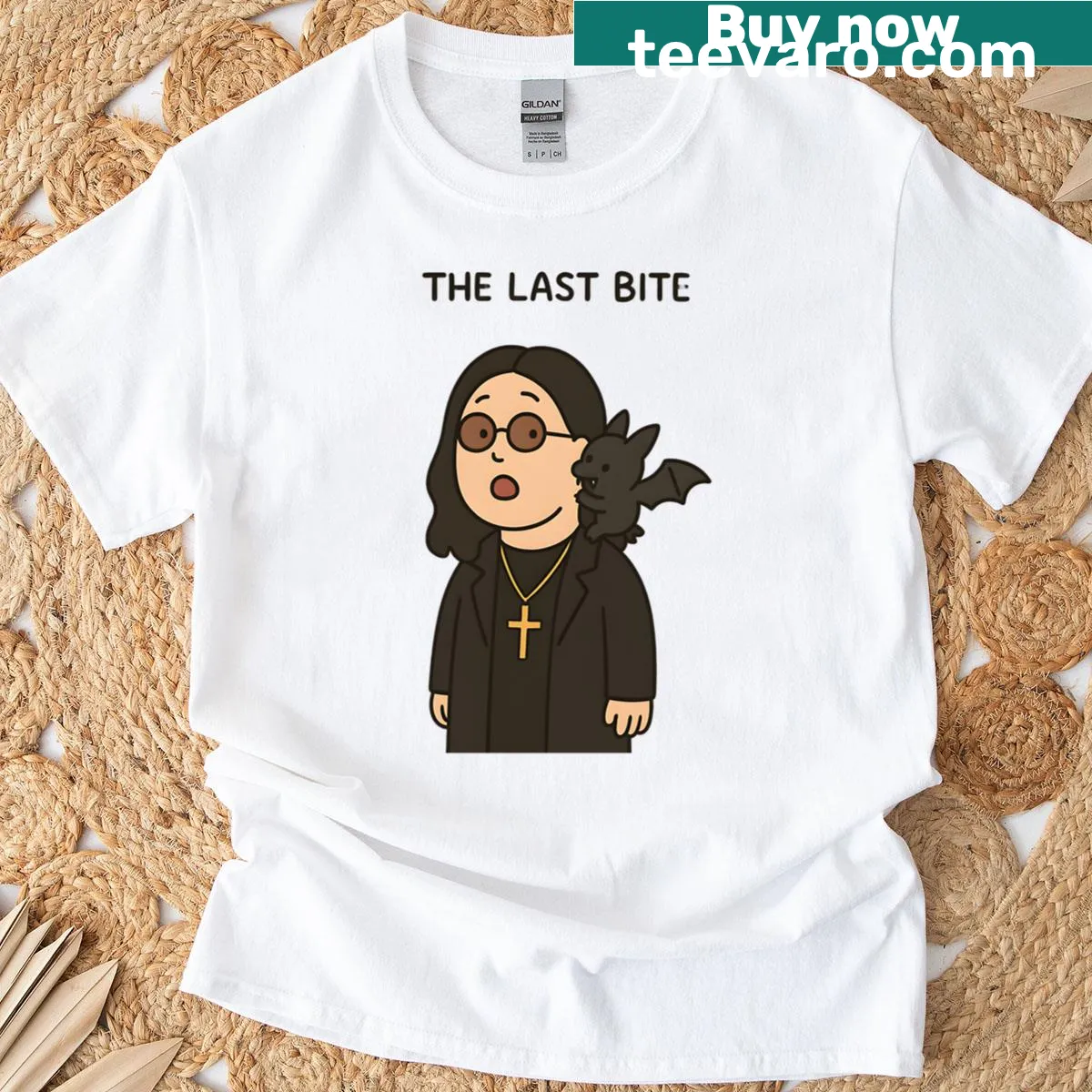 Oversized T-shirt with humorous design about food cravings — on a men's t-shirt